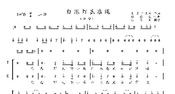 红绿灯基准绳_歌谱投稿_词曲:张茅 伊文琦 韩德全