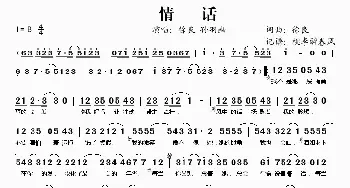 情话_歌谱投稿_词曲:徐良 徐良