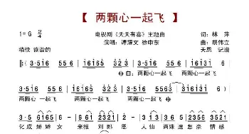 两颗心一起飞_歌谱投稿_词曲:林萍 胡伟立