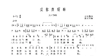 爱你真好难_歌谱投稿_词曲:赵小源 张宏光