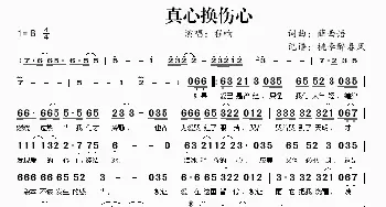 真心换伤心_歌谱投稿_词曲:薛西语 薛西语