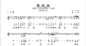 我的你_歌谱投稿_词曲:化方 李杰