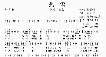 热血_歌谱投稿_词曲:郭敬明 刘大江