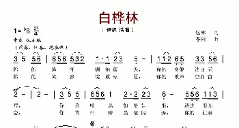 白桦林_歌谱投稿_词曲:包林 李阳