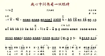 我心中闪亮着一双眼睛_歌谱投稿_词曲:胡宏伟 唐诃