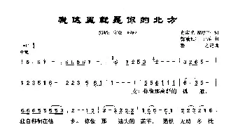 我这里就是你的北方_歌谱投稿_词曲:葛淑艳 高明军 馨曦独舞 于洋