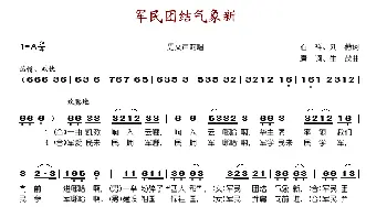 军民团结气象新_歌谱投稿_词曲:石祥、刘薇 唐坷、生茂