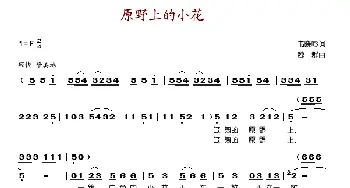 原野上的小花_歌谱投稿_词曲:韦晓吟 魏群