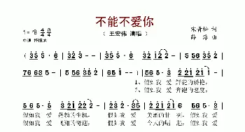 不能不爱你_歌谱投稿_词曲:宋青松 薛淳