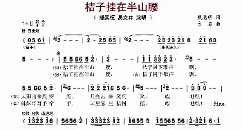 桔子挂在半山腰_歌谱投稿_词曲:戴慧明 方石