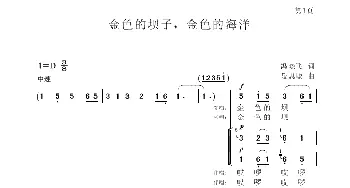 金色的坝子，金色的海洋_歌谱投稿_词曲:冯晓飞 聂思聪