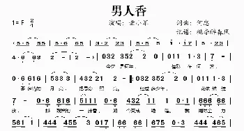 男人香_歌谱投稿_词曲:何忠 何忠