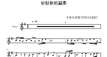 恰似你的温 _歌谱投稿_词曲: