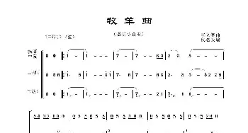 牧羊曲_歌谱投稿_词曲: 王立平曲、佚名改编