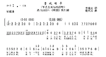 雪域哨卡_歌谱投稿_词曲:李来宏 楚兴元