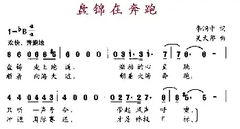 盘锦在奔跑_合唱歌谱_词曲:李润忠 吴太邦