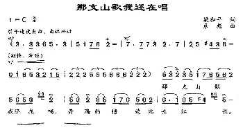 那支山歌我还在唱_合唱歌谱_词曲:梁和平 彦彪