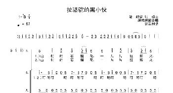 拉骆驼的黑小伙_合唱歌谱_词曲:敏岐 张颂