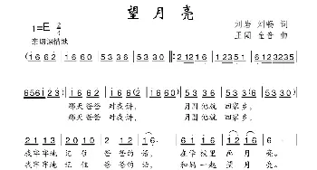 望月亮_儿歌乐谱_词曲:刘岩 刘畅 王闯 金音