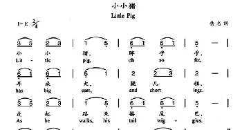 小小猪_儿歌乐谱_词曲: