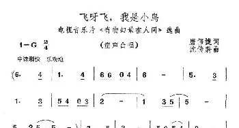 飞呀飞，我是小鸟_儿歌乐谱_词曲:唐伟捷 沈传薪