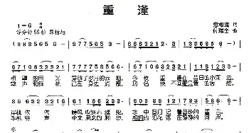 重逢_通俗唱法乐谱_词曲:惠相海 付瑞金