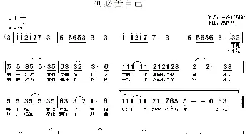 何必苦自己_通俗唱法乐谱_词曲:生活在别处 高闻华