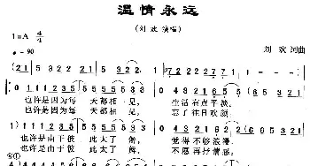 温情永远_通俗唱法乐谱_词曲:刘欢 刘欢