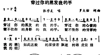 穿过你的黑发我的手_通俗唱法乐谱_词曲:罗大佑 罗大佑