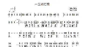 一生的红颜_通俗唱法乐谱_词曲:徐环宙 李汉春