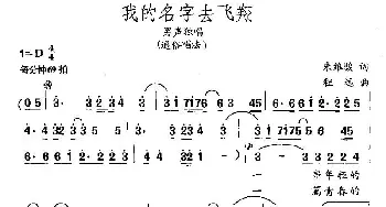 我的名字去飞翔_通俗唱法乐谱_词曲:朱维骏 程远