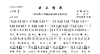 云上情歌_通俗唱法乐谱_词曲:刘艳梅 李青