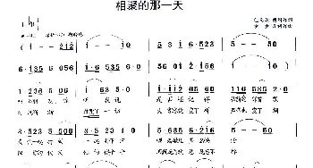 相聚的那一天_通俗唱法乐谱_词曲:包无敌 胡同 童童