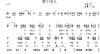 梦中情人_通俗唱法乐谱_词曲:文云 文云