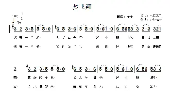 梦飞翔_通俗唱法乐谱_词曲:小城老于 小城老于