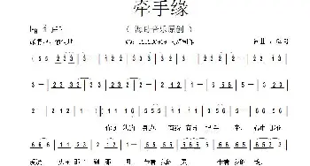 牵手缘_通俗唱法乐谱_词曲:李清泉 李清泉