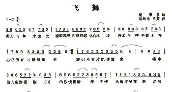 飞舞_通俗唱法乐谱_词曲:胡海泉 胡海泉 吕雯