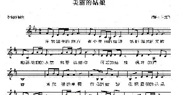 美丽的姑娘_通俗唱法乐谱_词曲:白龙飞 白龙飞