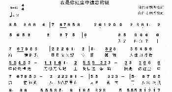 我是你红尘中遗忘的狐_通俗唱法乐谱_词曲:飘香夜雨 飘香夜雨