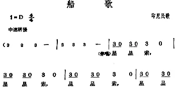 邓丽君演唱金曲 船歌_通俗唱法乐谱_词曲: