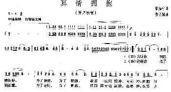 真情拥抱_通俗唱法乐谱_词曲:张海宁 徐坚强