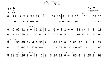 流星飞过_通俗唱法乐谱_词曲:夏凉 刘新民