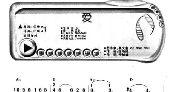 爱_通俗唱法乐谱_词曲:陈晓娟 李焯雄