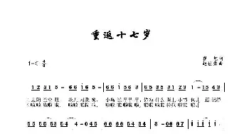 重返十七岁_通俗唱法乐谱_词曲:崔恕 赵佳霖