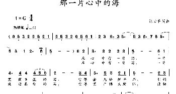 那一片心中的海_美声唱法乐谱_词曲:张云平 张云平