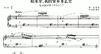 帕米尔，我的家乡多么美_美声唱法乐谱_词曲:瞿琮 郑秋枫