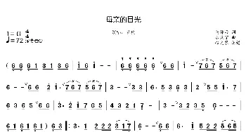 母亲的目光_美声唱法乐谱_词曲:马林海 乐汉宁