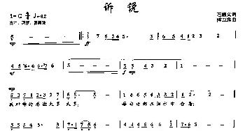 15诉说_美声唱法乐谱_词曲:石顺义 陈卫东