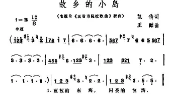 故乡的小岛_美声唱法乐谱_词曲:凯传 王酩