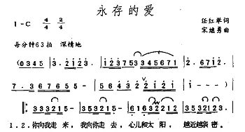 永存的爱_美声唱法乐谱_词曲:任红举 宋继勇